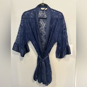 Victoria’s Secret Blue Lace Robe